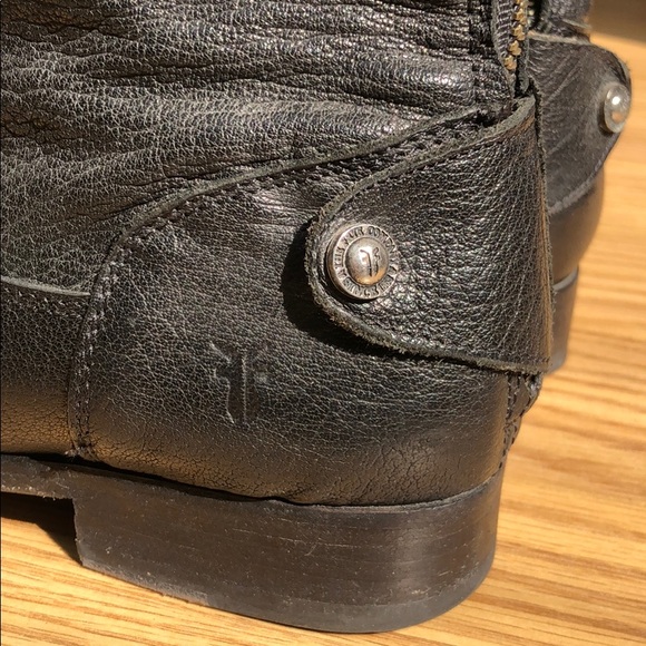 Frye Tall Black Leather Boots - Picture 5 of 5